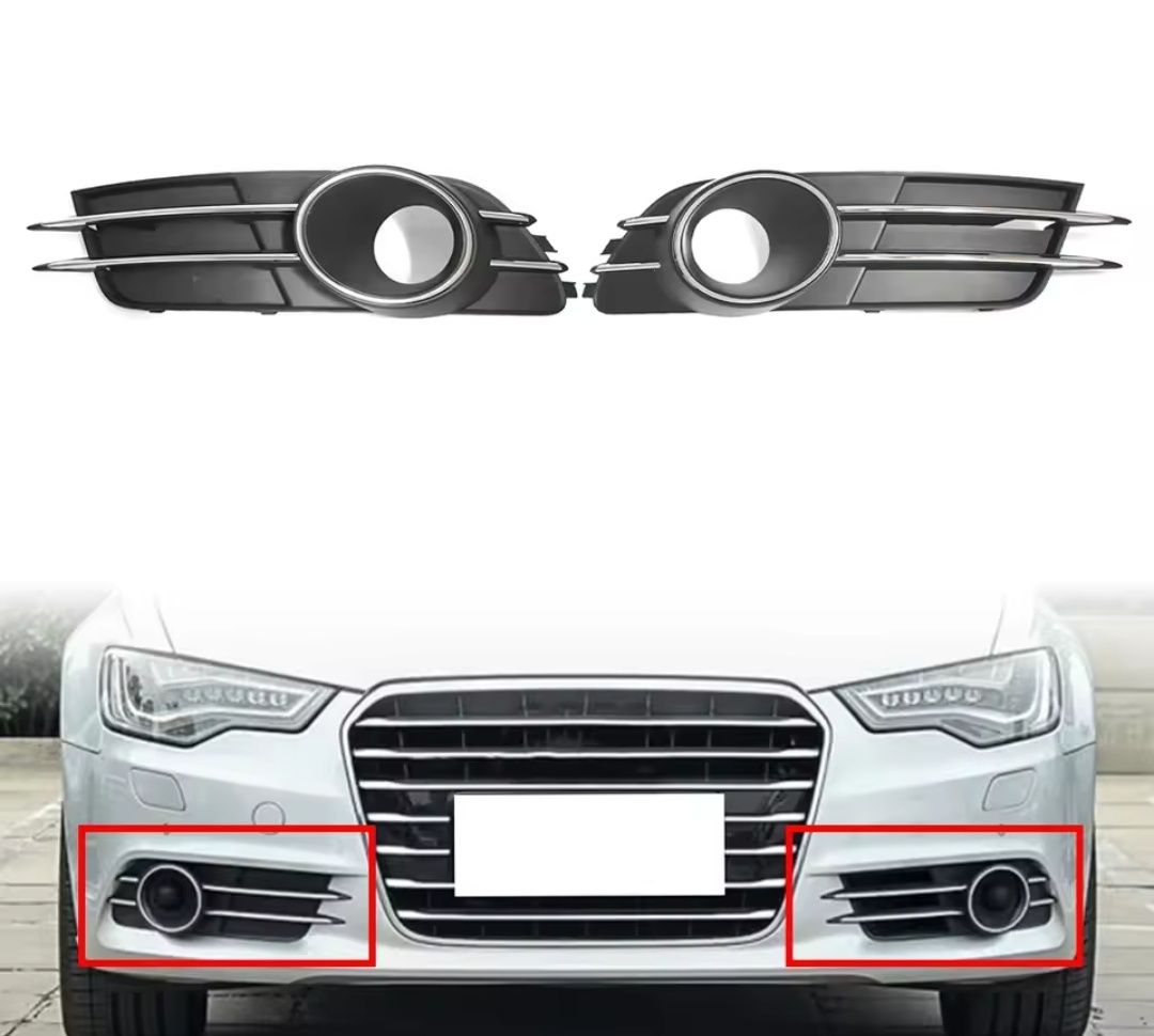 Решетка Audi a6 c7 решітка бампера Ауди а6 с7 заглушка решетки