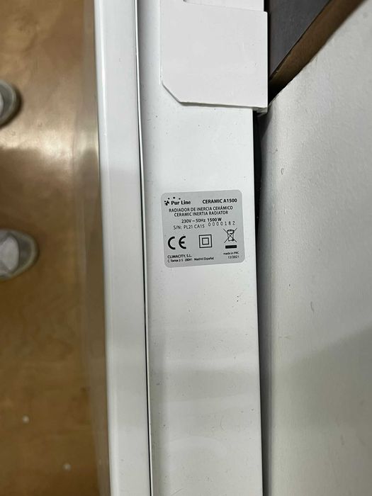 Aquecedor: radiador de inercia ceramico ceramic A 1500 purline