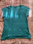 T-shirts básica de manga-curta “Shana” tamanho XL verde-marinho