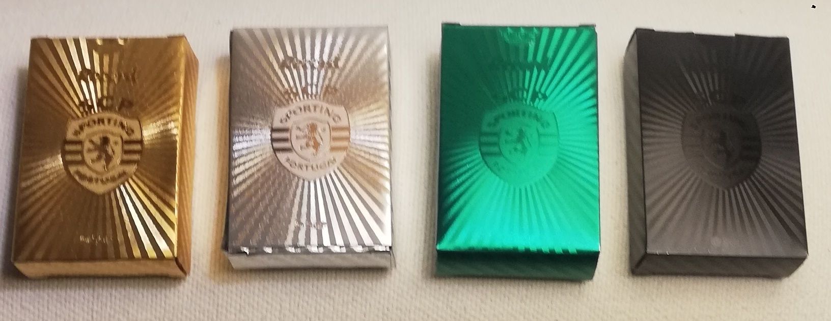 4 Baralhos de cartas do Sporting