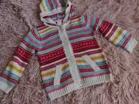 Sweterek zimowy z kapturem H&M rozmiar 92, 18-24m