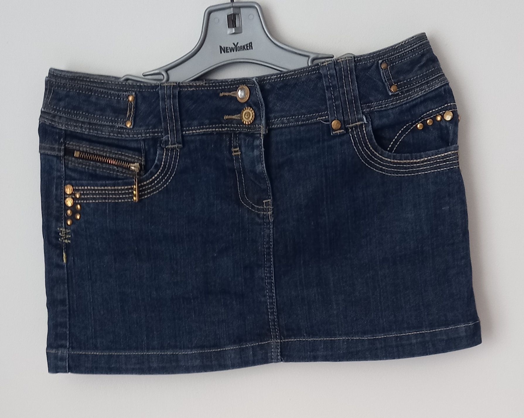 Spódniczka jeansowa mini r.164cm