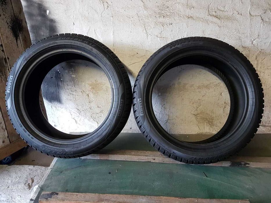 Dwie Opony zimowe 205/50R17 8,5mm Pirelli Cinturato Winter 2 2022r