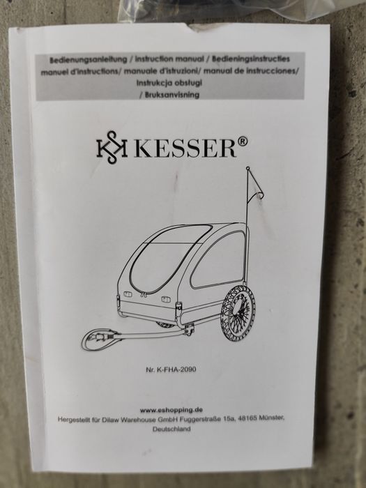 Przyczepka rowerowa dla psa