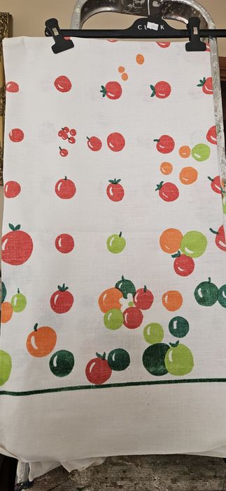 Lniany obrus PRL 145x145