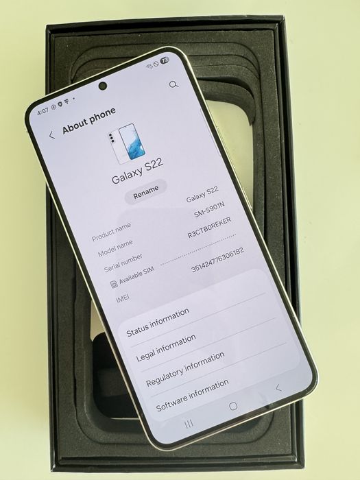 Samsung Galaxy S22 256GB Branco