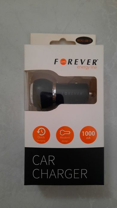 Forever ładowarka samochodowa do telefonu micro USB 1A