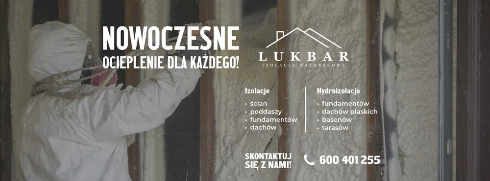 Izolacja PIANA PUR poddasza stropy ściany fundamenty