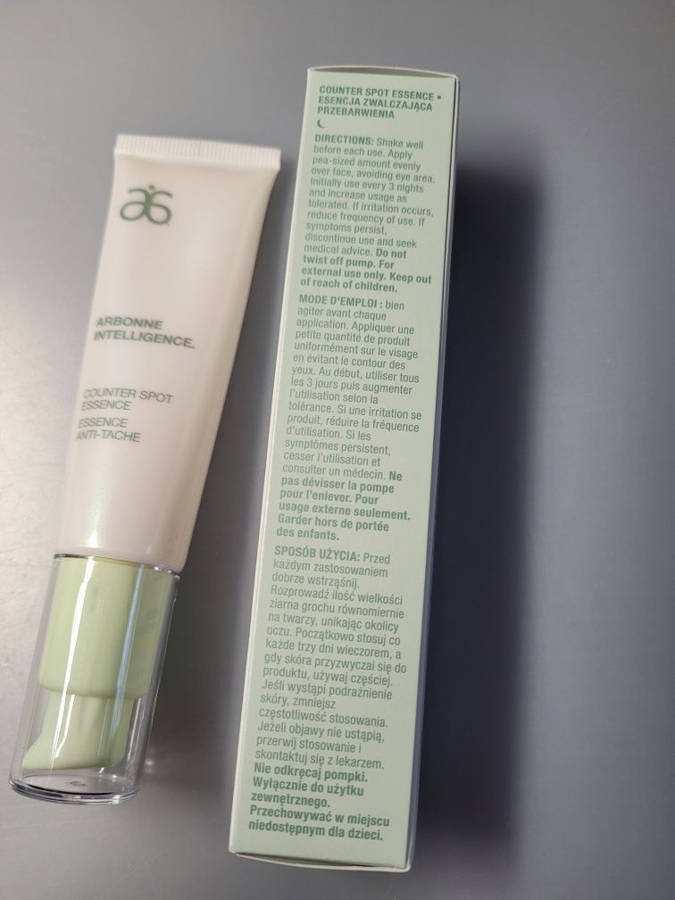 Arbonne Intelligence esencja zwalczająca przebarwienia 30ml Nowa