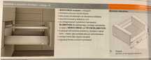 BLUM MERIVOBOX szuflada z wysokim frontem-reling-E-70 kg TIP-ON
