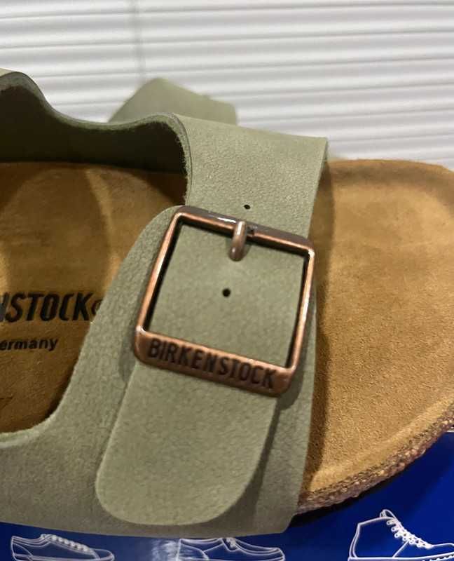 Nowe Birkenstock Arizona damskie Green Klapki R.40