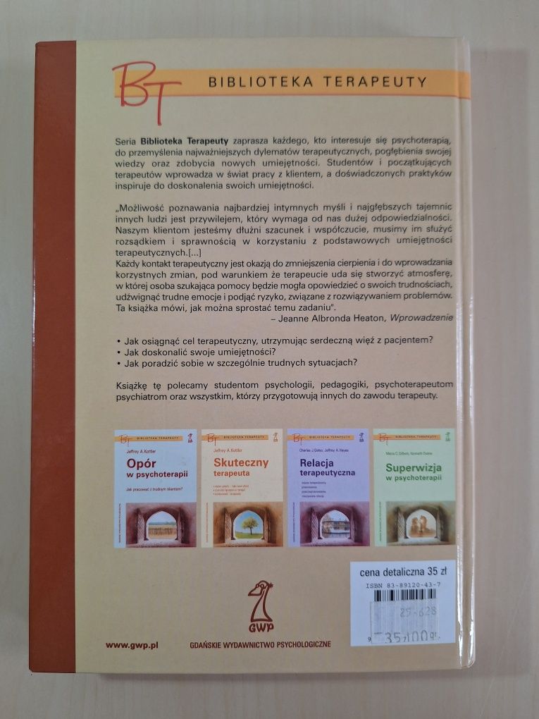Heaton Podstawy umiejętności terapeutycznych Biblioteka Terapeuty