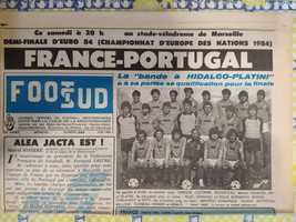 Programa França Portugal meia-final Euro 1984