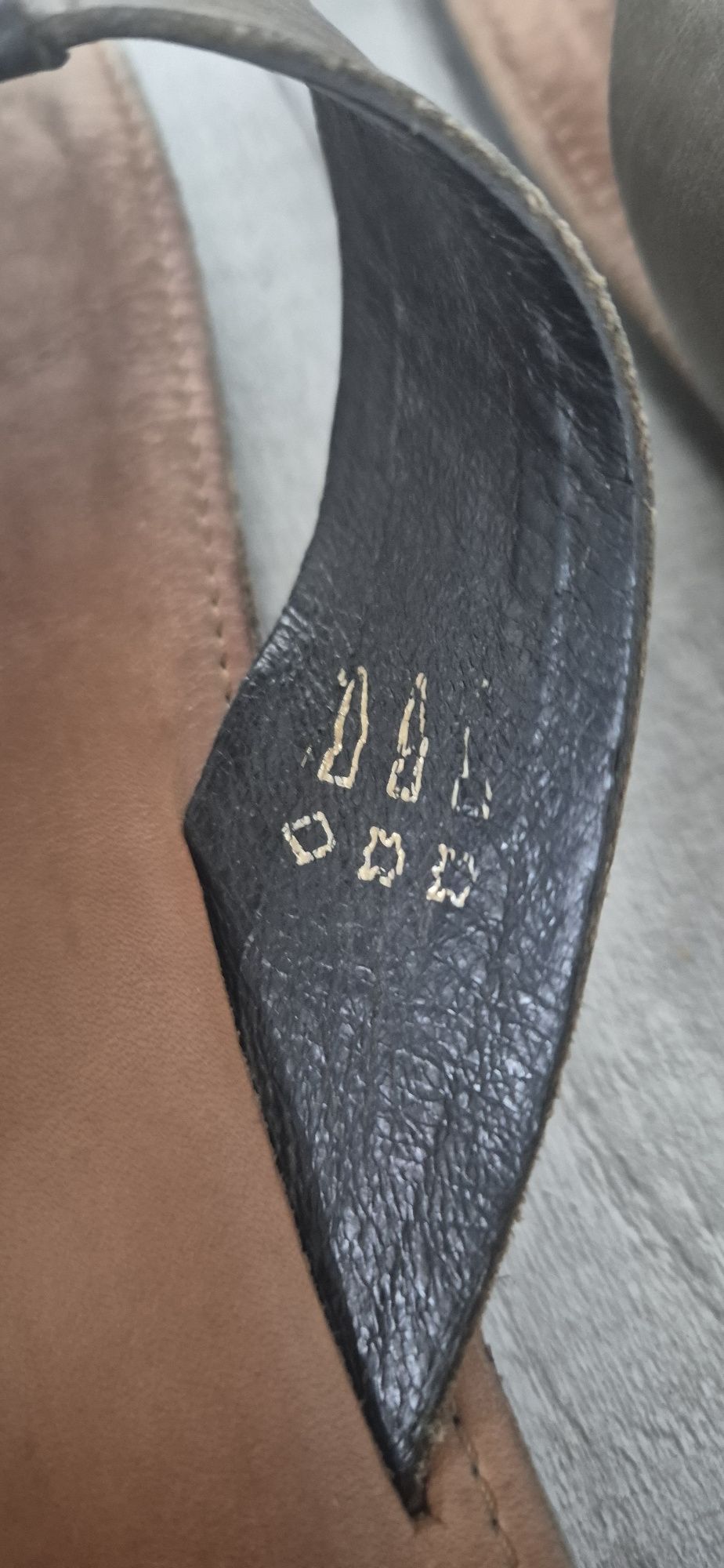 Buty Klapki Japonki WOJAS skorzane- 4355-57 Zielony
