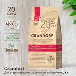 Знижка! Grandorf Lamb & Turkey Adult Indoor сухой корм для кошек, 2 кг