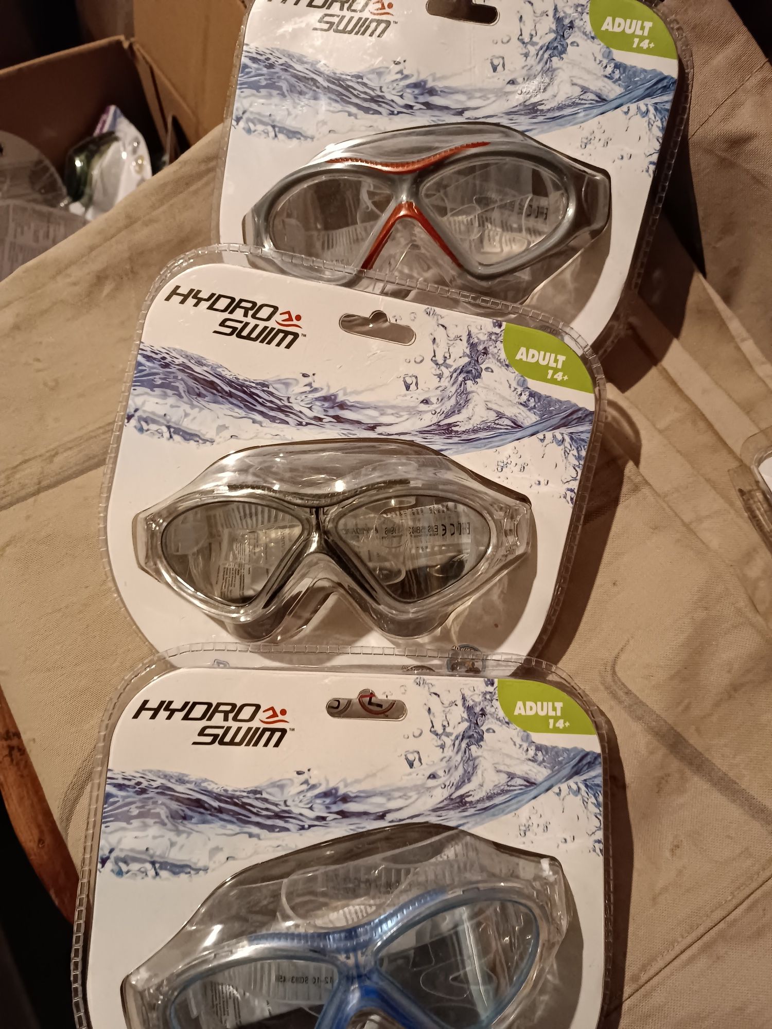 Очки для плавания Интекс, Intex 14+ новые для подростков и взрослых