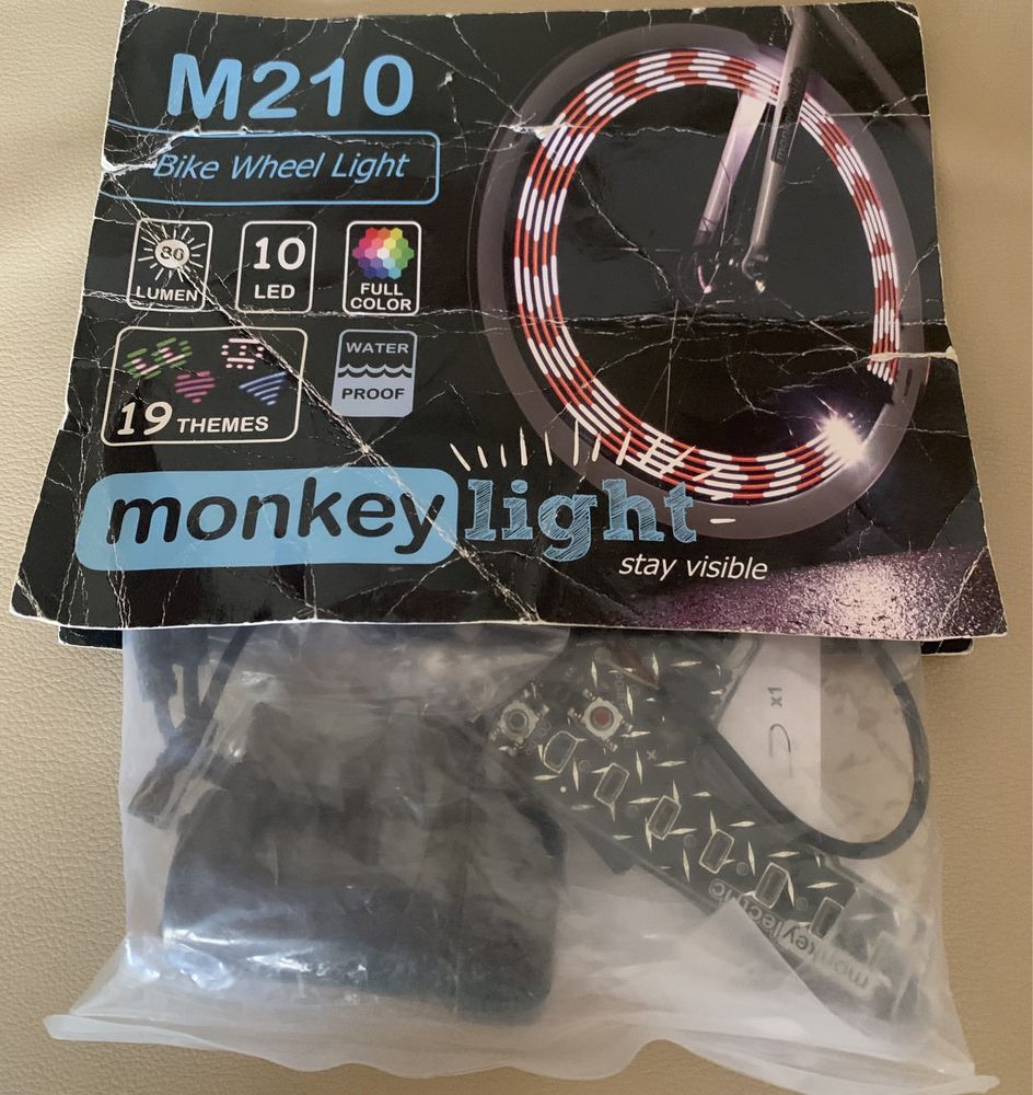 Подсветка для велосипеда,для коліс Monkey Light M210 USA
