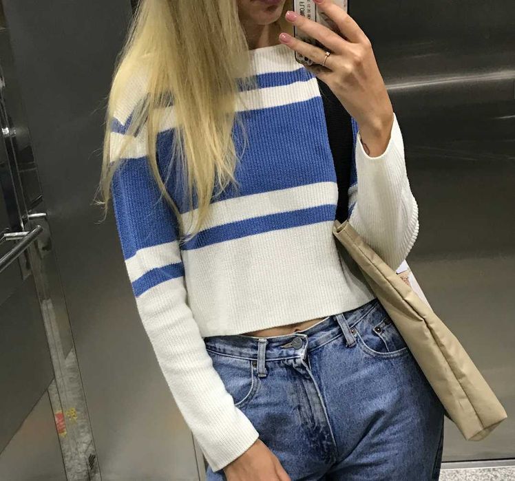 Легкий светр зі смугами від h&m