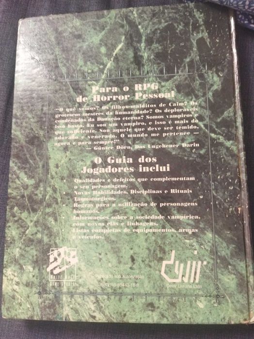 RPG - Livro Vampiro Guia dos Jogadores