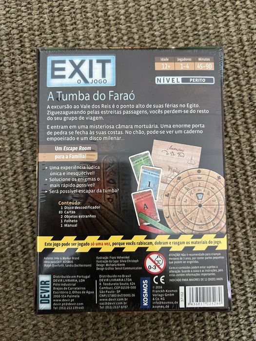 Exit - A tumba do Farao, nunca aberto, selado