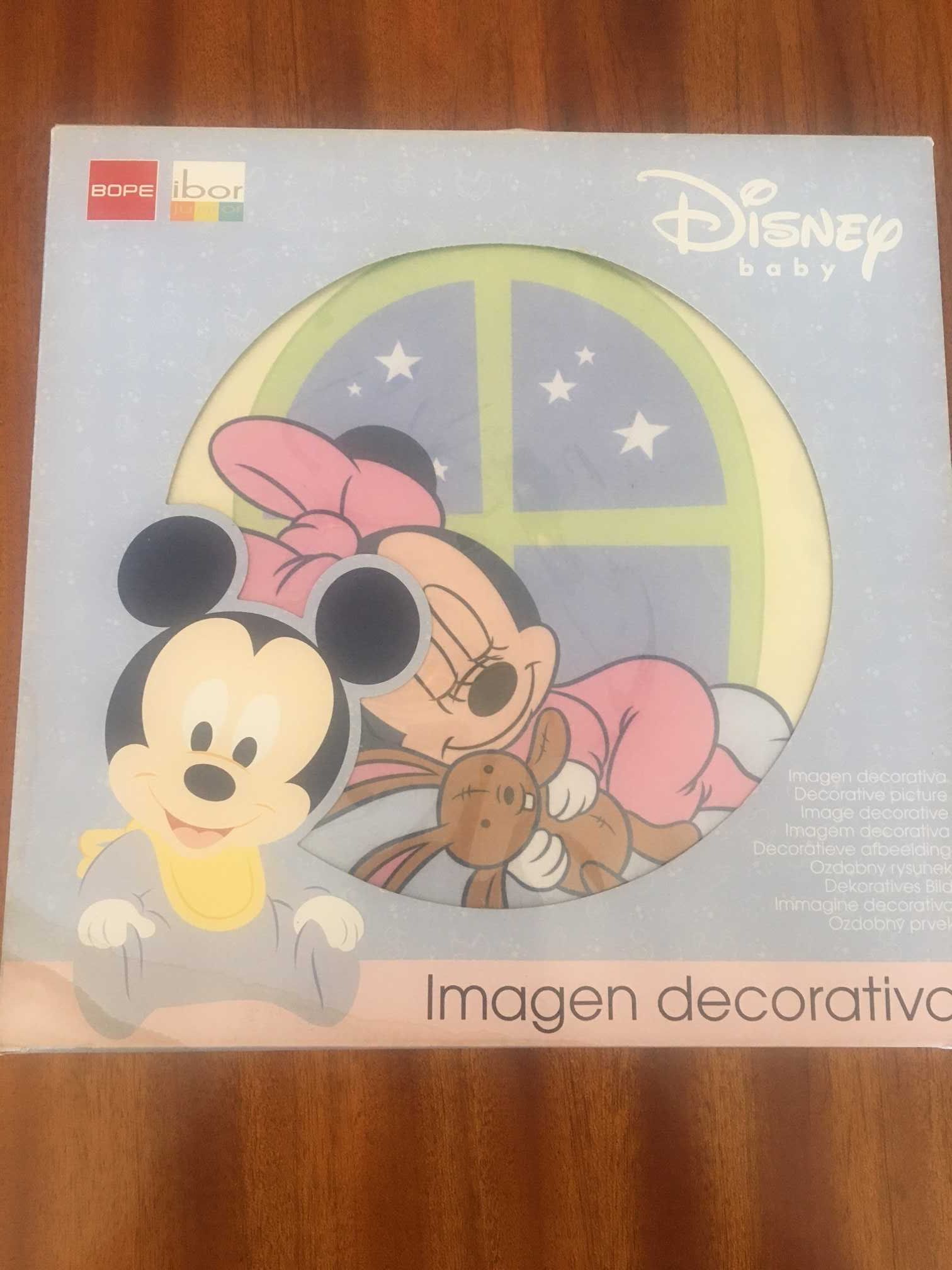 Lote 2 quadros decorativos da Disney (Minnie)  30x30 cm (novos)