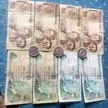 Notas portuguesas e moedas