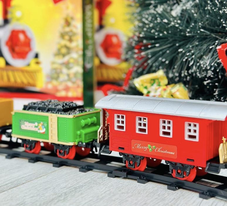 Різдвяний поїзд з музикою новорічна залізниця