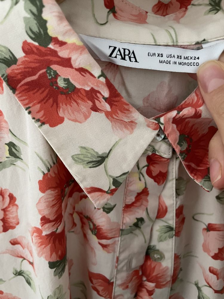 Vestido camiseiro Zara