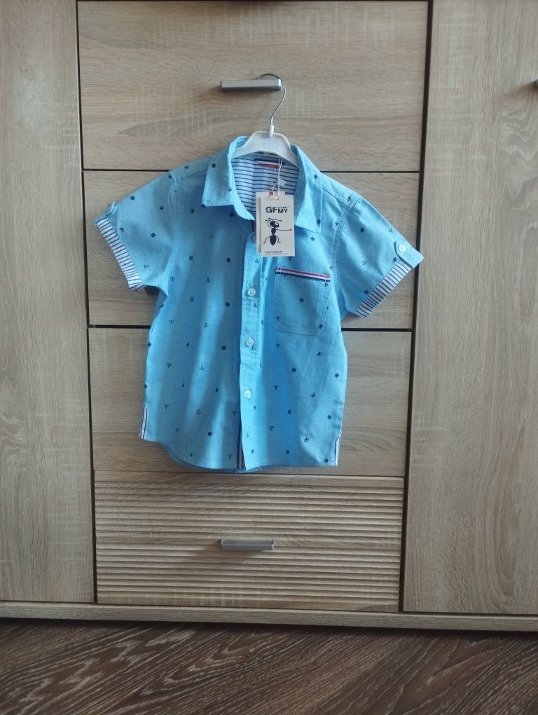 Сорочка до короткого рукава для хлопчика, 100 см