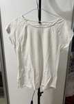 Biała bluzka t-shirt XL Sinsay