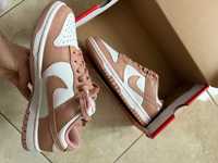 nowe buty  dunk low dunki white rose whisper blanc rose soupir