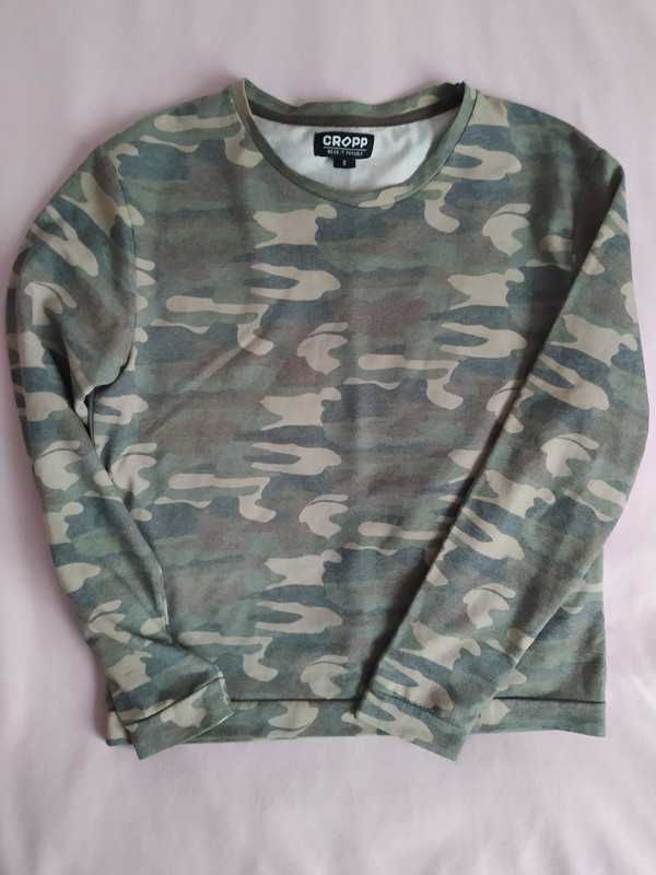 2×bluzka damska w moro Cropp Atmosphere r. S/M bluza