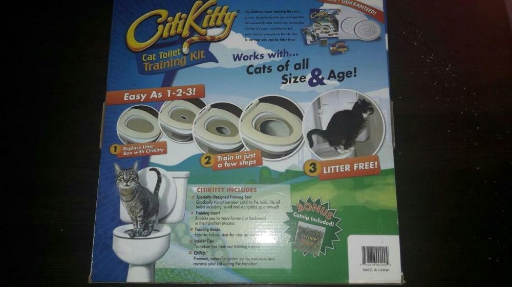 Лоток для приучивания кошечек, котиков и котят к унитазу Citi Kitty .