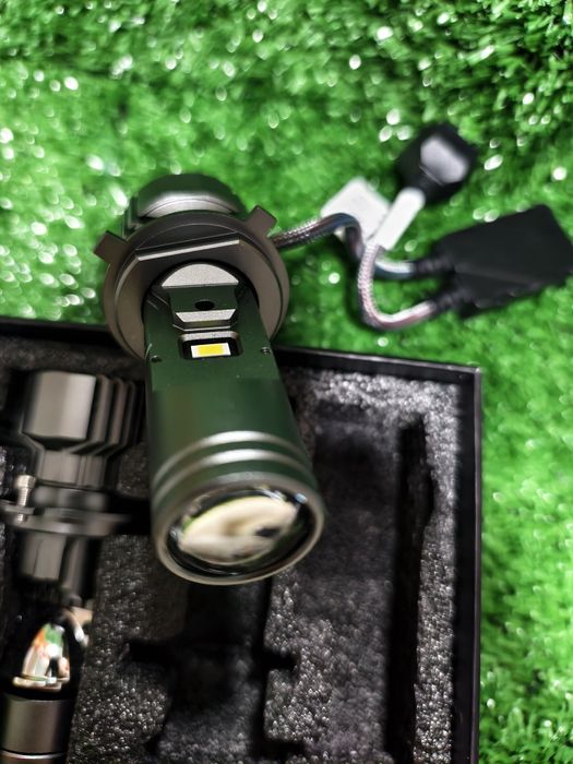Лед лампы h4, led h4, лампы h4, линза led, линза h4, h4