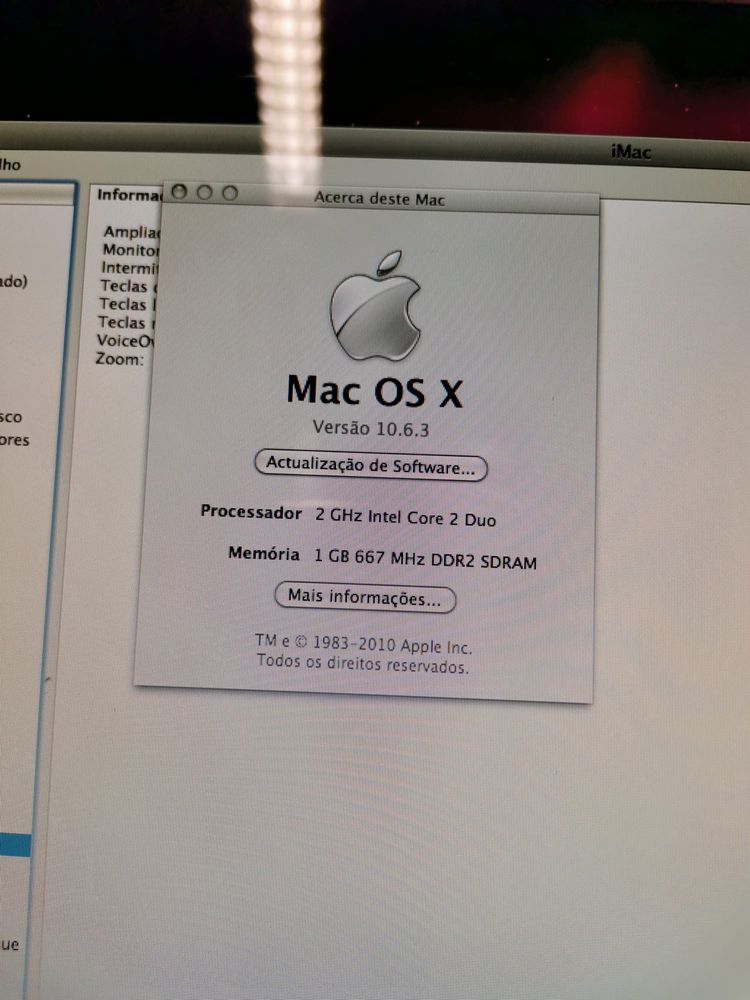 Computador Imac os x