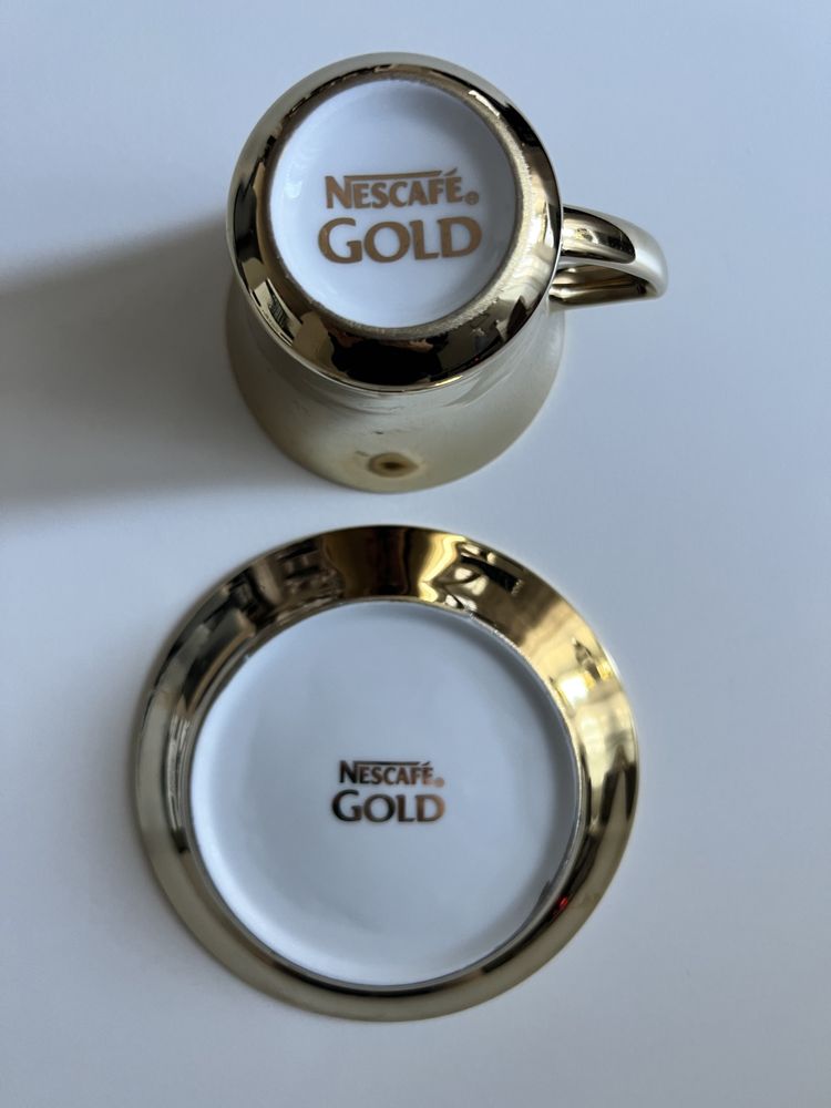Filiżanka Nescafe Gold limitowana złota