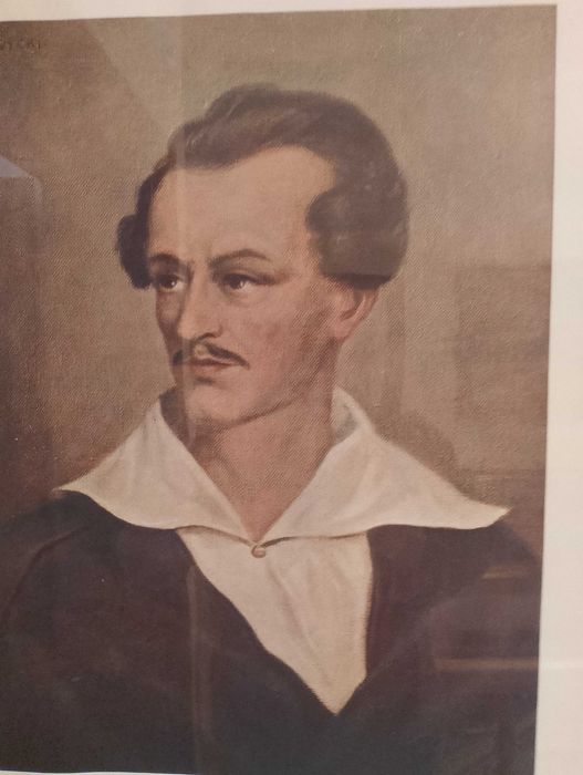 Stare barwne litografie portrety