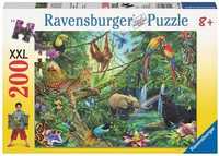 Puzzle 200 Zwierzęta W Dżungli Xxl, Ravensburger