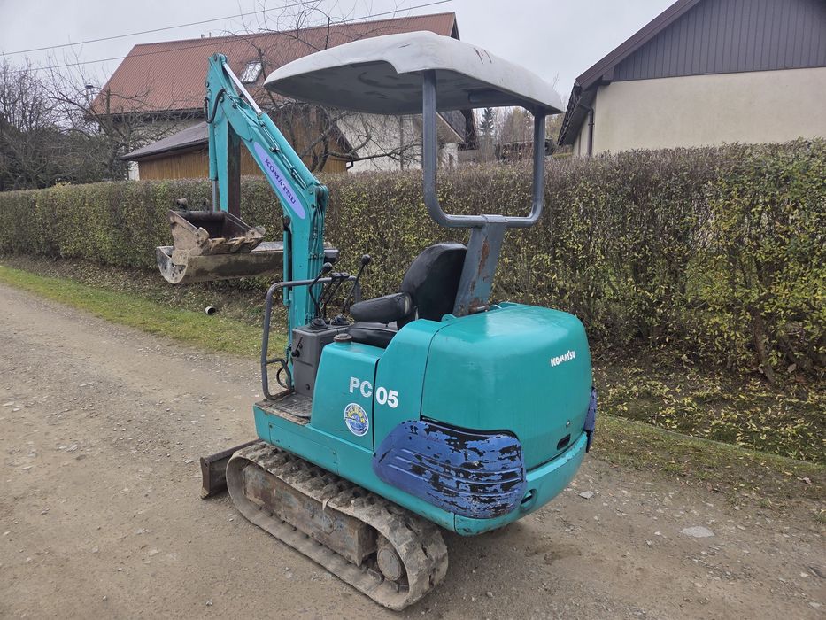 Minikoparka Komatsu PC05 Waga 1.5 t.#nie.kubota.cat.jcb.yanmar.terex##