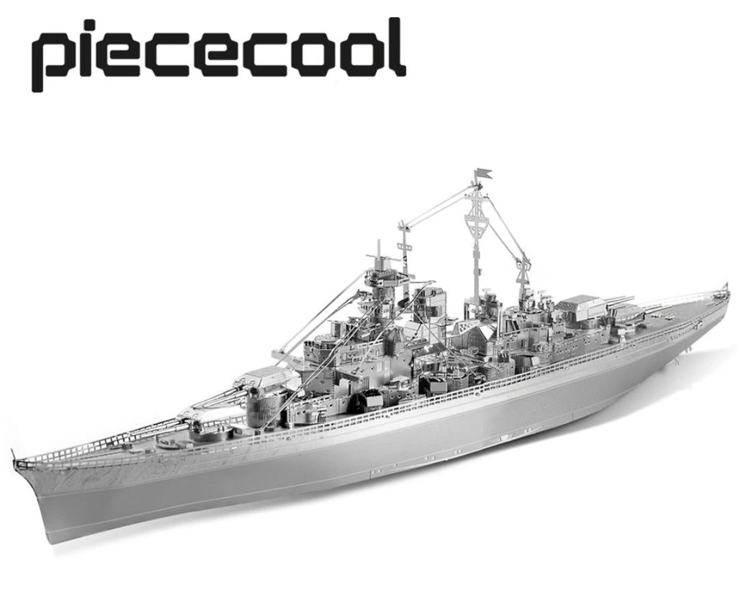 Металлический конструктор 3D пазл немецкий корабль Линкор Бисмарк