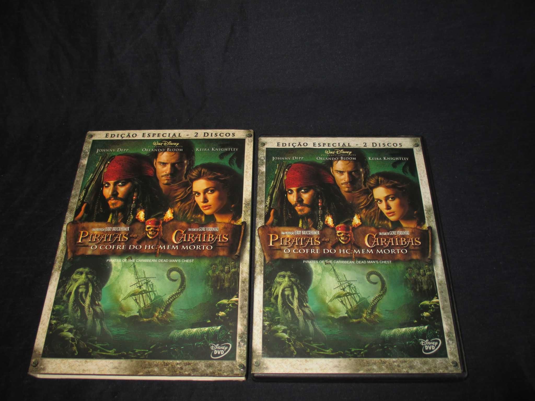 DVD Filmes Piratas das Caraíbas Edição de Colecionador Especial