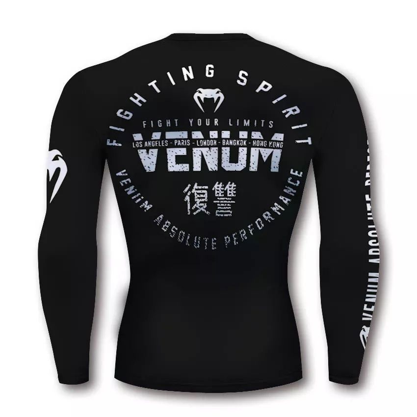 Рашгард футболка компрессионная VENUM с длинным или коротким рукавом