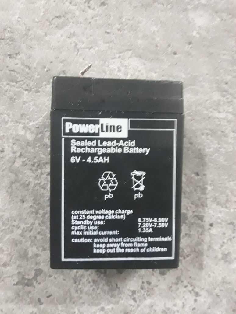 Bateria Powerline Recarregável 4,5 h - 6 v