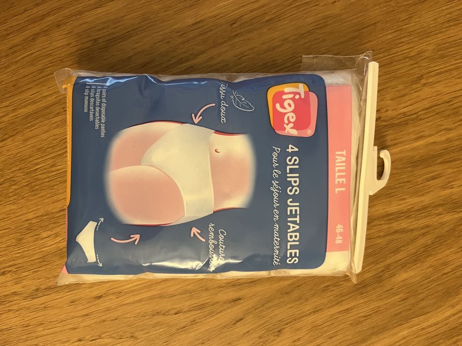 Kit pos parto (cuecas descartaveis, almofada de frio e frasco lavagem)