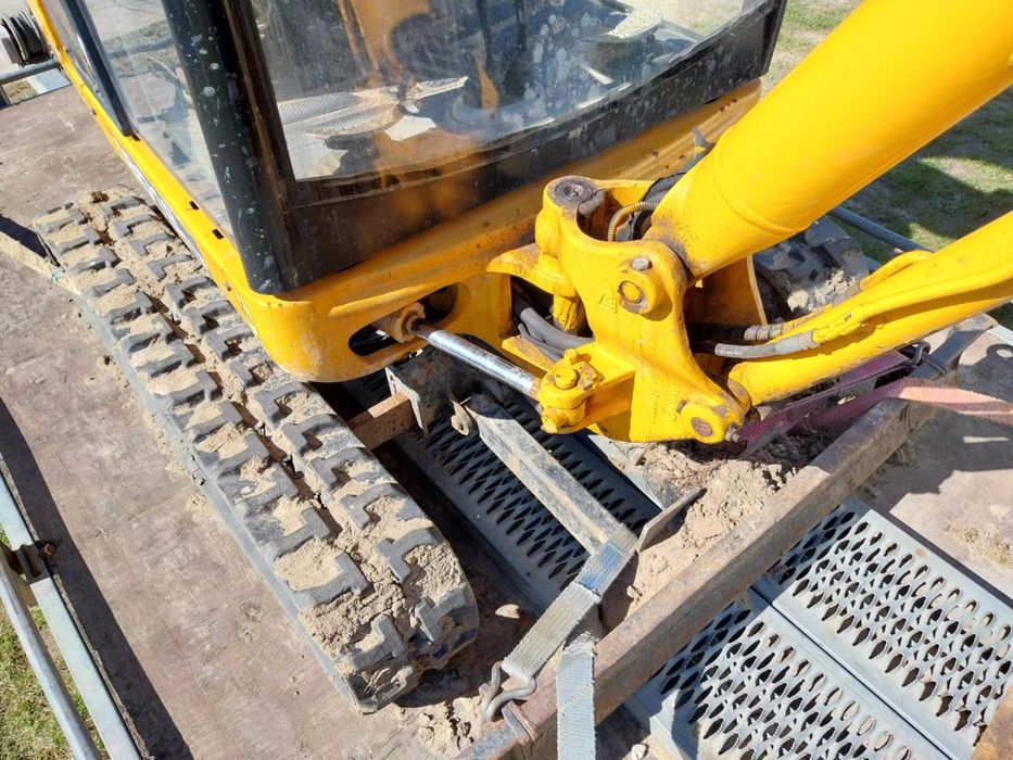minikoparka JCB 8018 = gotowa do pracy = 3 łyżki = rozsuwane gąsienice