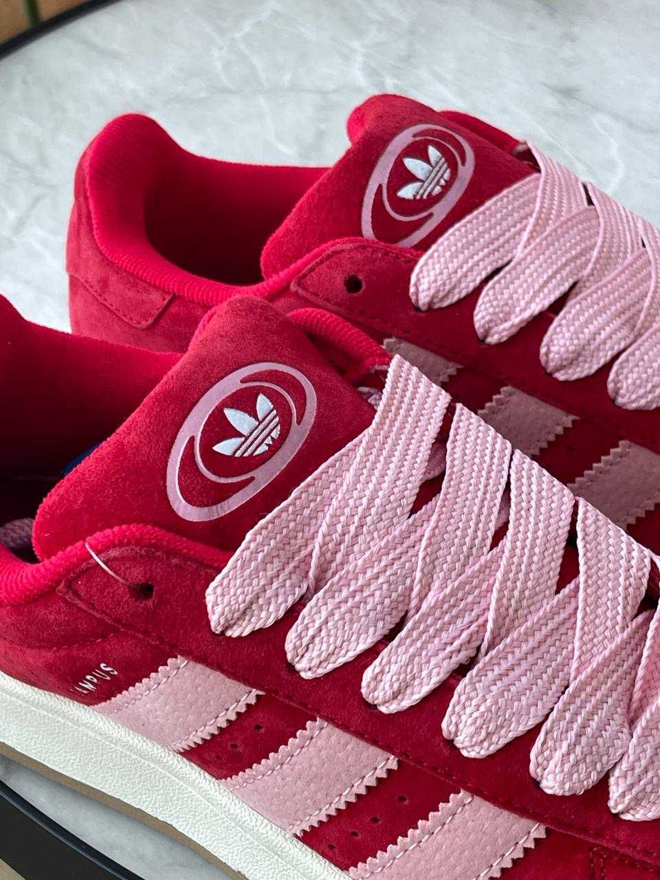 ЗНИЖКА! 40 (25.5 см) Adidas Campus адідас кампус червоні кеди замшеві