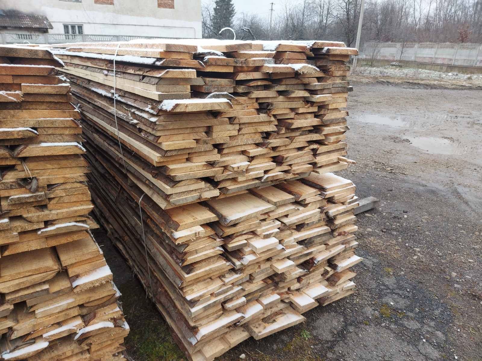 Дошка смереки необрізна товщина 25-мм.ціна-5000 грн.за куб