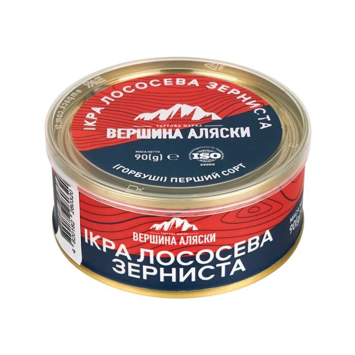 Ікра червона горбуші ТМ Вершина Аляски ж/б 90г