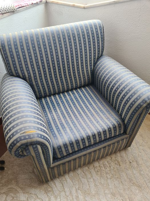 Sofá individual de tecido