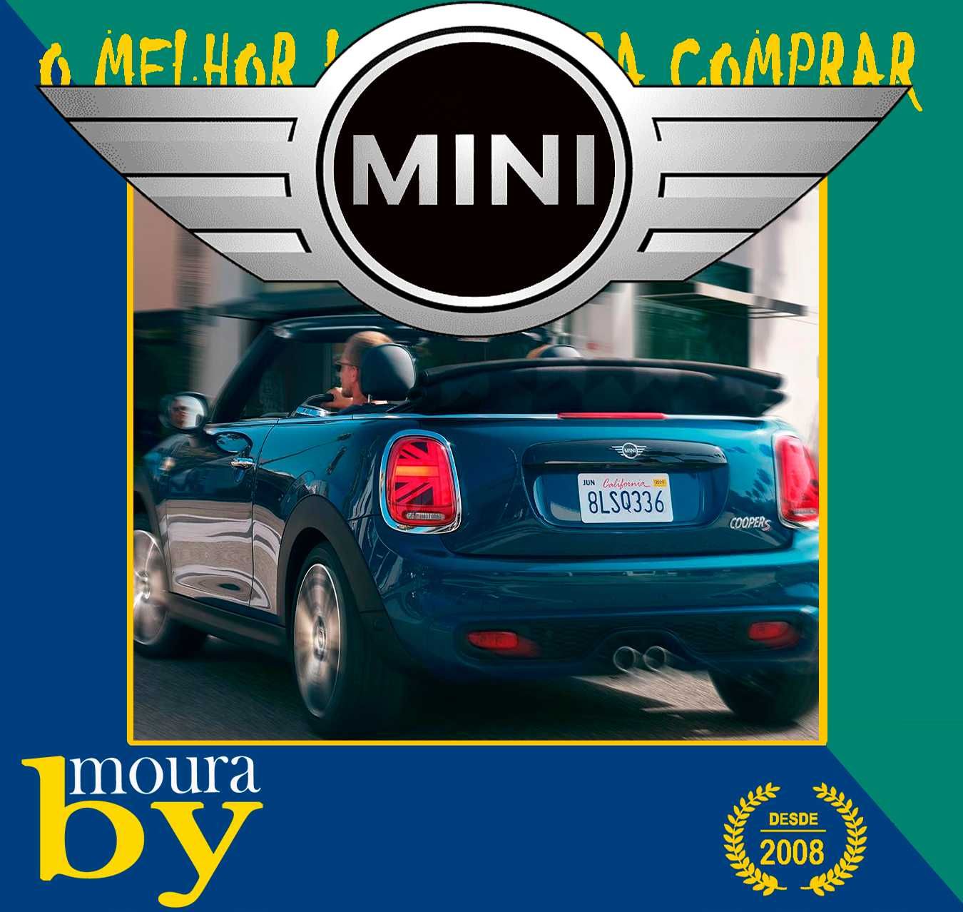 decoração Mini Cooper emblemas frontais e traseiros interiores